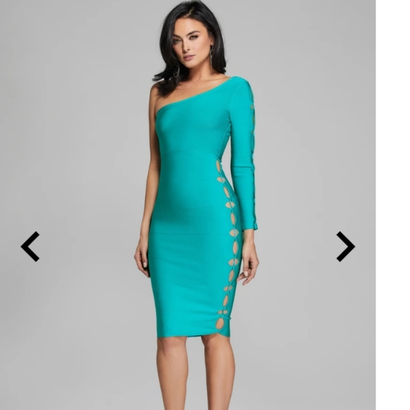 Bandage dress Marciano emerald - Picture 5 of 5